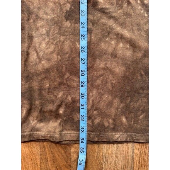 The Mountain Hungry Eyes Long Sleeve T Shirt Mens 2XL Brown Tiger Tie Dye EUC - Picture 9 of 9